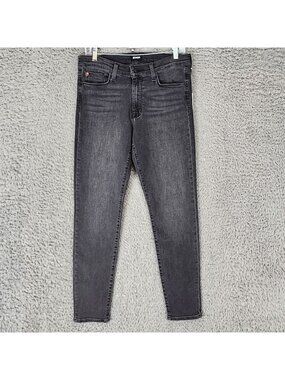 Hudson Jeans Womens 30 Natalie Black Stretch Denim Super Skinny Ankle *NWT*